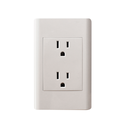 Toma De Corriente Modular Doble DEBFLEX - 2P+T 10/16 A, Color Gris, Para Cuadro Eléctrico