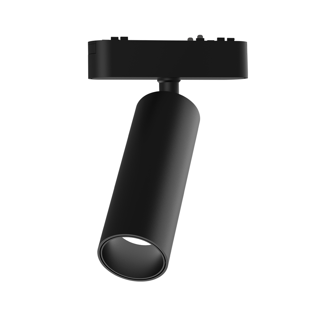 SPOT CILINDRICO LED PARA RIEL MAGNETICO NEGRO 15W WW LIGHT-