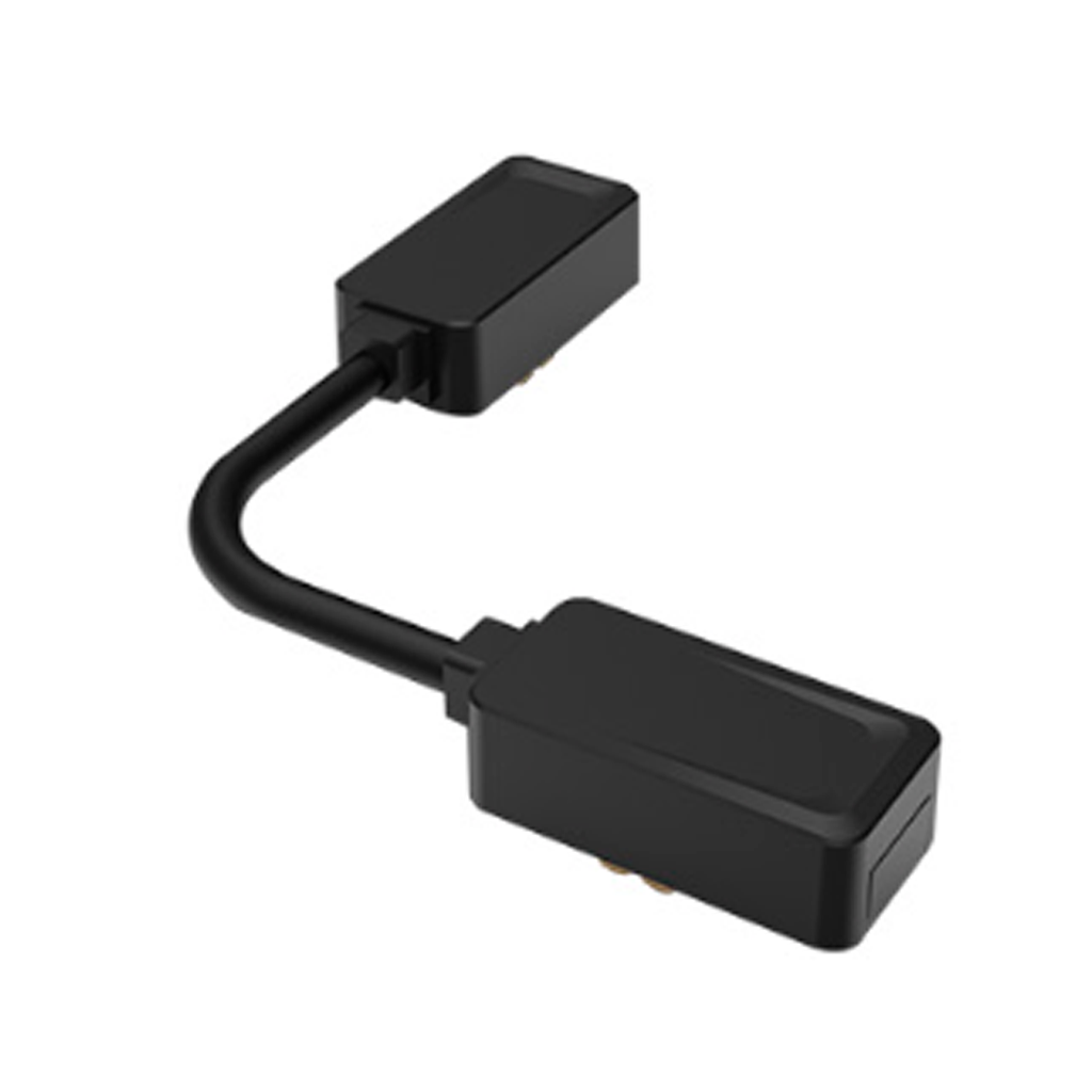 UNION PARA RIEL MAGNETICO DE EMPOTRAR TIPO  PULG.L PULG. COLOR NEGRO 