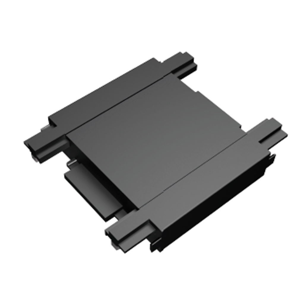 UNION PARA RIEL MAGNETICO DE SOBREPONER TIPO  PULG.I PULG. COLOR NEGRO
